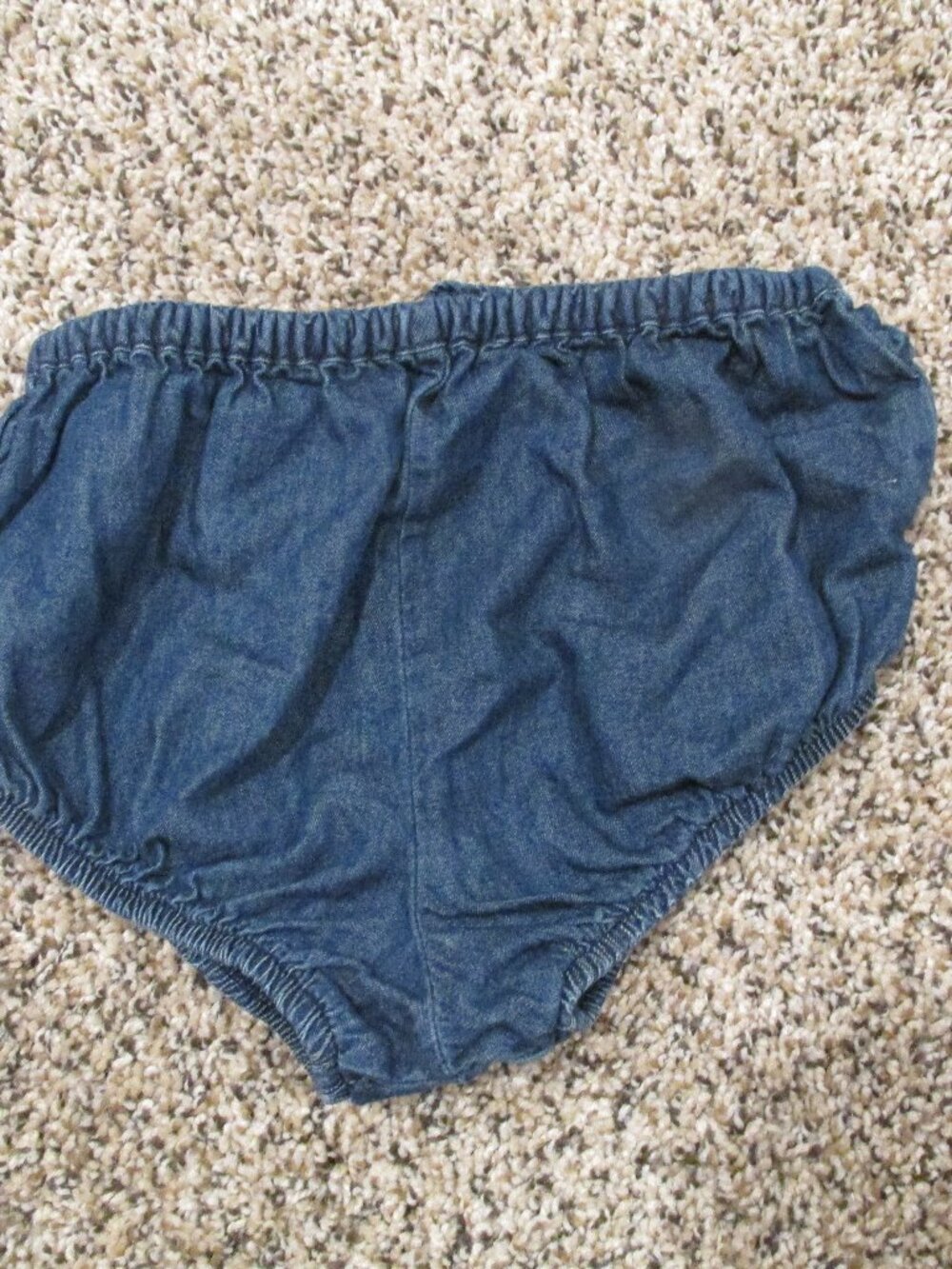 Starting Out Pullover Bloomers Toddler Girls 24M Blue Denim Ruffle Back Bottoms